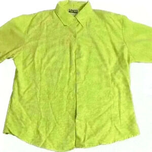 Bright Green Gingham Shortsleeved Shirt